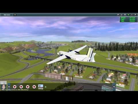 A Trainz 12 route from the air