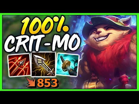 *FULL CRIT TEEMO* IS TEEMOS HIGHEST POSSIBLE DAMAGE BUILD EVER! - League of Legends
