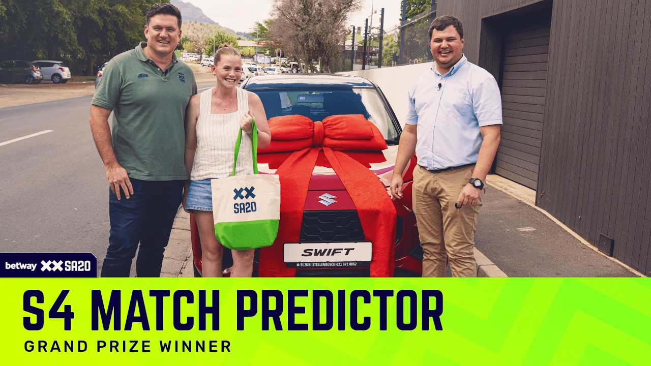 Season 4 Match Predictor Competition Winner receives brand new Suzuki