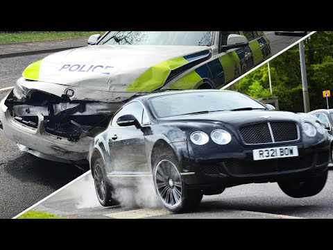 Cocaine-fuelled driver in 550hp Bentley Continental tries (and fails) to escape police