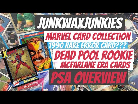 Marvel 1990 card PSA collection overview Dead Pool Rookie & possible RARE Error card