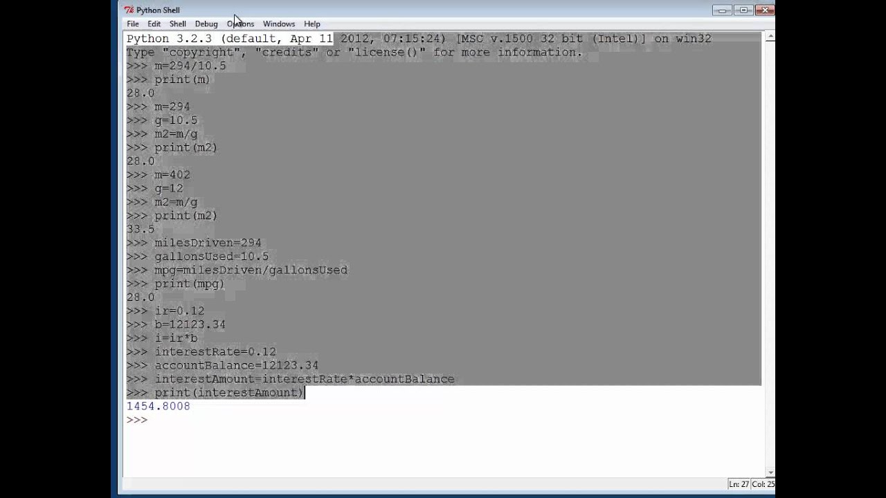 Chapter 1 - Custom Calculator Programs