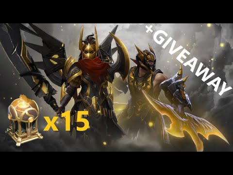 Dota 2 -  Opening 15 Lineage Treasure! GIVEAWAY!