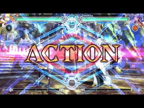 BLAZBLUE CENTRALFICTION Frendly Match 15 (Noel Vermillion Vs Azrael)
