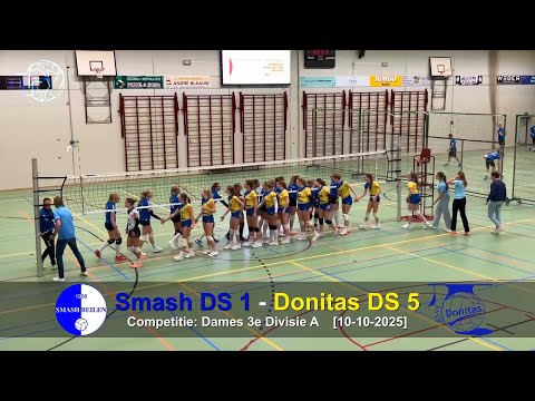 Volleybal Dames 3e Divisie A: Smash D1 - Donitas D5 [10-10-2025]