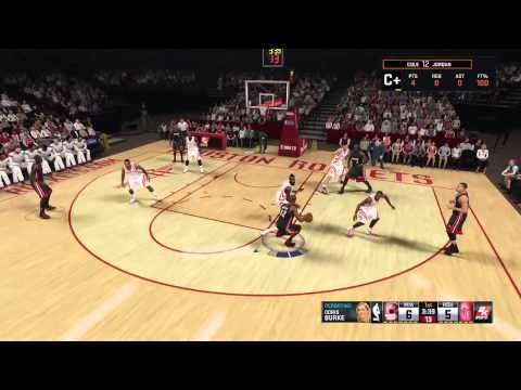 nba 2k15 my career awesome move against the rockets!!