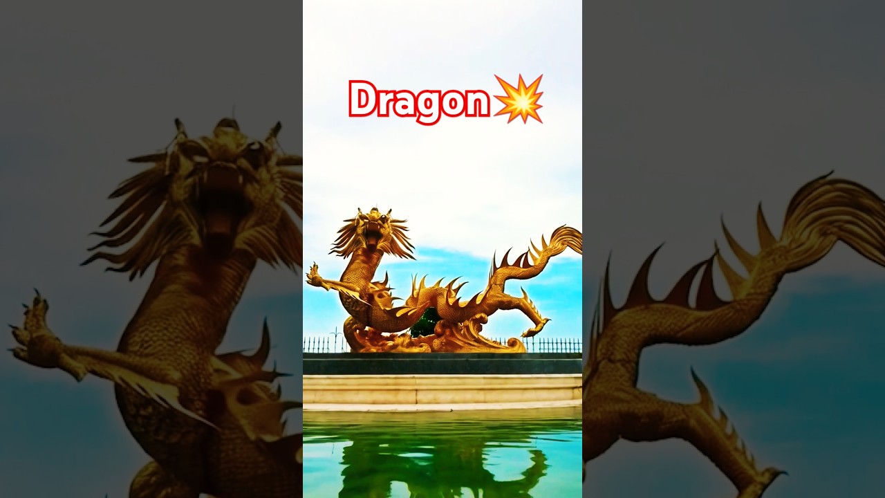 Epic Fire Breathing Dragon Roars Into Battle – Must Watch Fantasy Short! #dragon #dragonattack