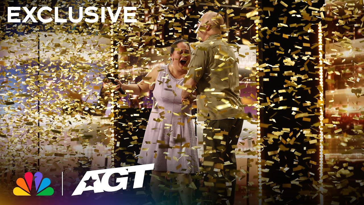 Golden Buzzer Moment | Lavender Darcangelo and Heidi Klum | AGT 2023 thumbnail