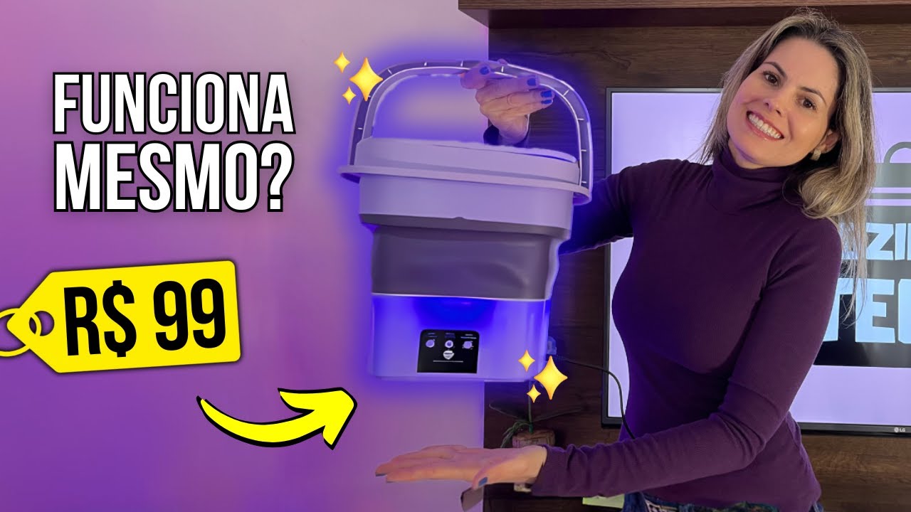 COMPREI uma MINI MÁQUINA DE LAVAR ROUPAS NA SHOPEE! Funciona Mesmo?