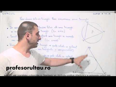 17   cls7   Cercul   cerc inscris intr un triunghi cerc circumscris unui triunghi