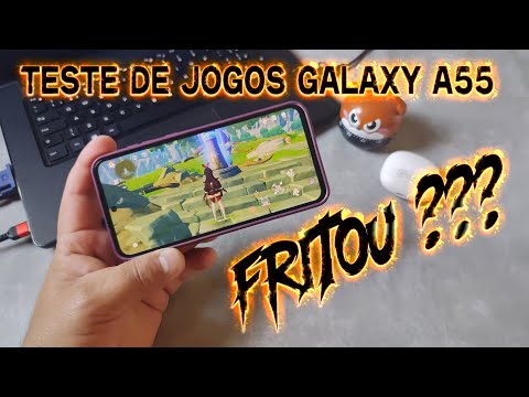 TESTE DE JOGOS GALAXY A55, FRITOU???