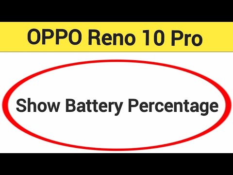 Oppo Reno 10 Pro 5G me battery percentage kaise karen, how to show battery percentage