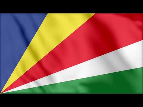 SEYCHELLES FLAG WAVING WITH ANTHEM RELAXING VIDEOS