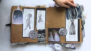 Amber Davenport A2 Textiles sketchbook