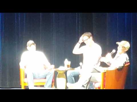 Roy talking to Joe about his start with berry Duane Oakley Blues Cruise 2017