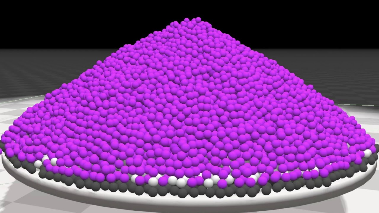 Granular Flow Simulation NVIDIA Flex