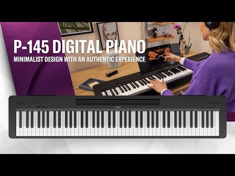 Yamaha Music's P-145 Digital Piano with 88 Graded Hammer Compact Keyboard