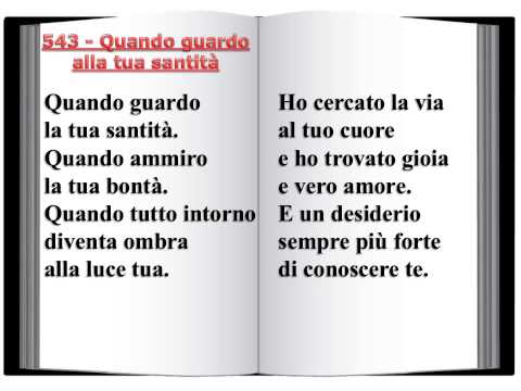 543 Quando guardo alla tua santità - Innario Chiesa Cristiana Avventista del Settimo Giorno 2014