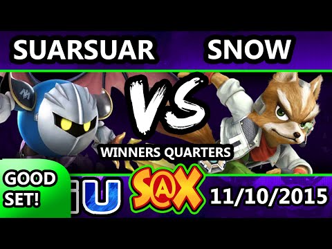 S@X 123 - Snow (Fox) Vs. suarsuar (Metaknight) SSB4 Tournament - Smash Wii U  - Smash 4