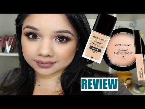 NEW Wet N Wild Photo Focus Foundation + Powder + Concealer | Review + Demo Video