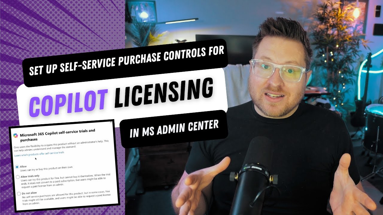 Set Up Self-Service Purchase Controls for Copilot Licensing in MS Admin Center