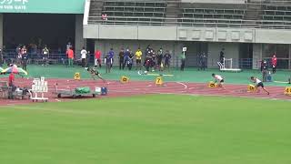 2020年埼玉県陸上競技選手権大会　男子200m予選４組　設楽、吉野、下野