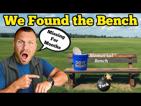 WE FOUND THE MISSING MEMORIAL BENCH In A Storage Unit