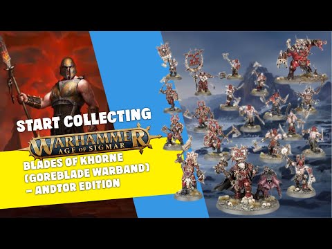 Start Collecting Warhammer Age of Sigmar: Blades of Khorne (Goreblade Warband) - Andtor Edition