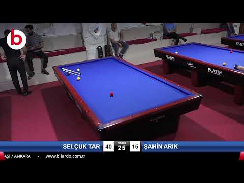 SELÇUK TAR & ŞAHİN ARIK Bilardo Maçı - CENTER BİLARDO ÖZEL 3 BANT ŞAMPİYONASI-1/8