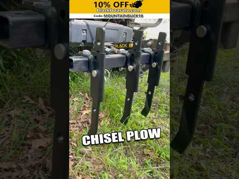 Black Boar Chisel Plow - ATV / UTV Food Plots 10% OFF #shorts #foodplot #hunting #atv #utv