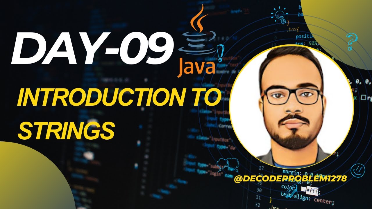 Java Tutorial: Introduction to Strings #java #trending