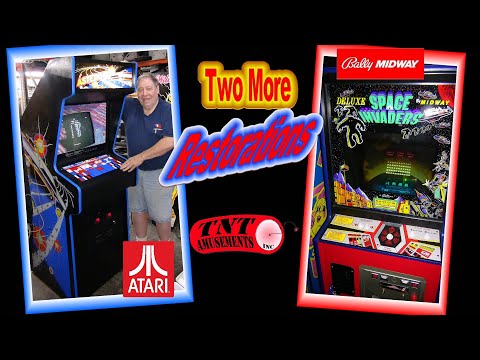 #1657 Atari ASTEROIDS & Midway DELUXE SPACE INVADERS RESTORATIONS - TNT Amusements