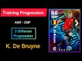 K. De Bruyne National Attackers Max Training Progression