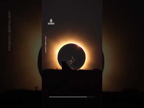 Olympic skateboarder times iconic stunt with solar eclipse