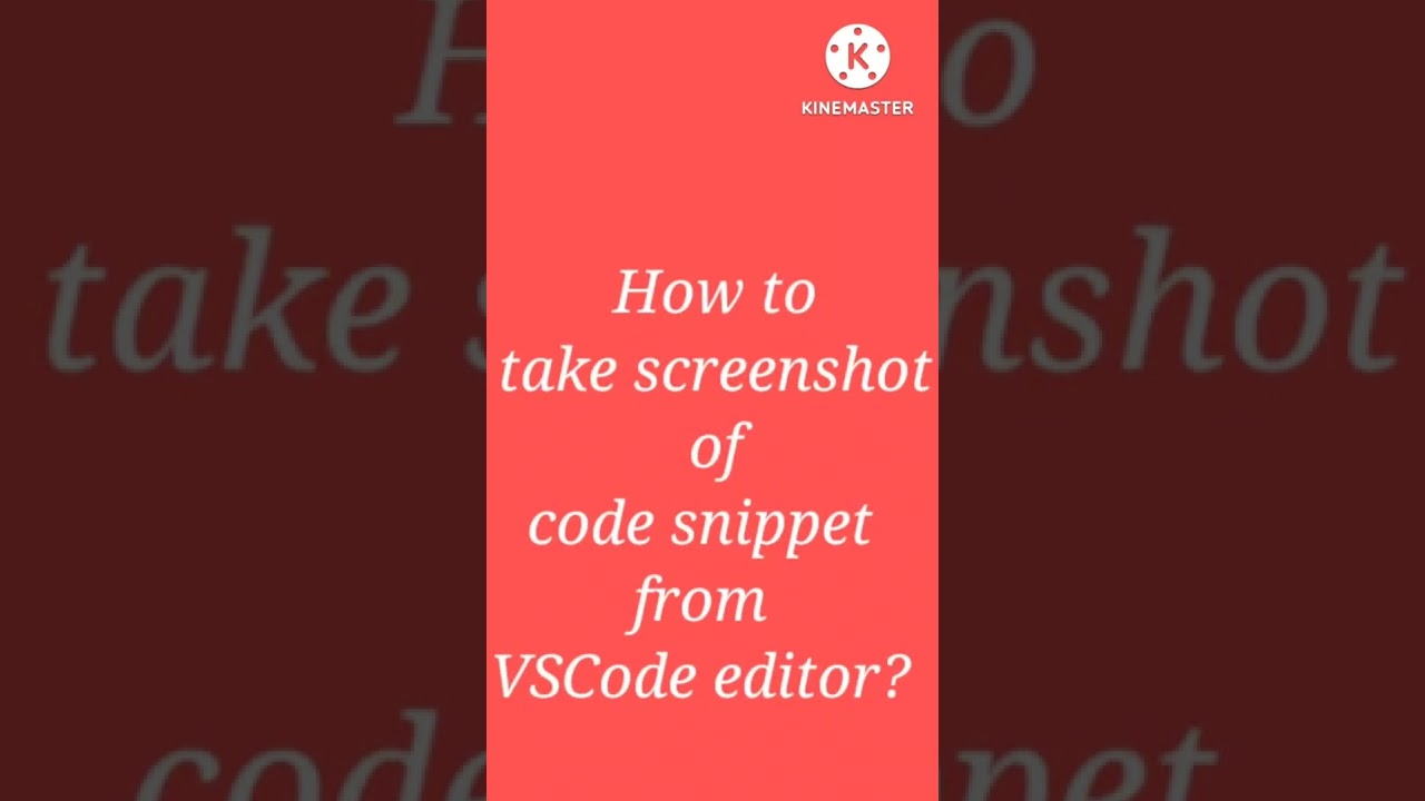 Code snippet screenshot from VSCode editor #shorts