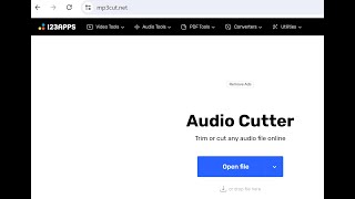 Basic Use of Audio Cutter - mp3cut.net