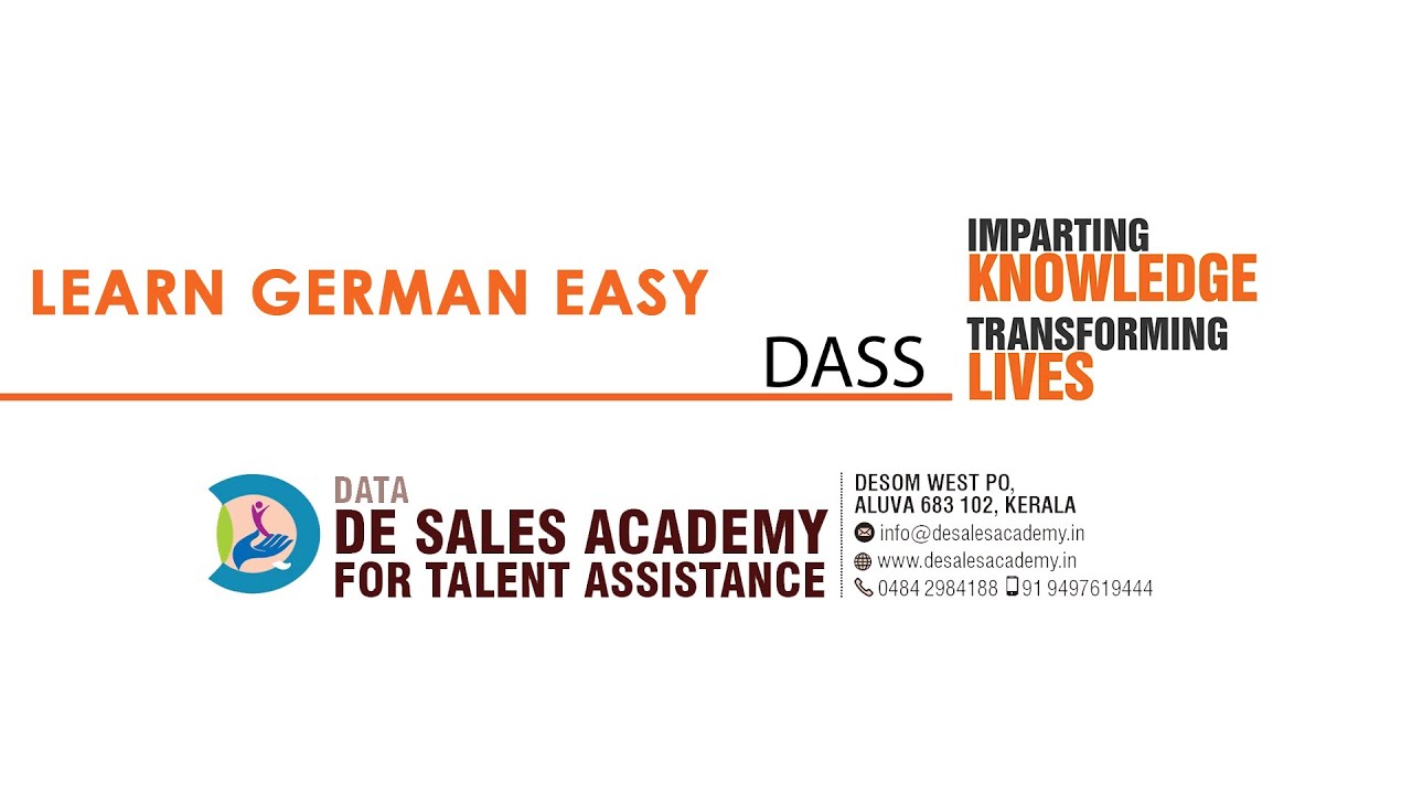 106 DASS SATZ: Usage of Dass in German: German Language Course A2 Level: De Sales Academy