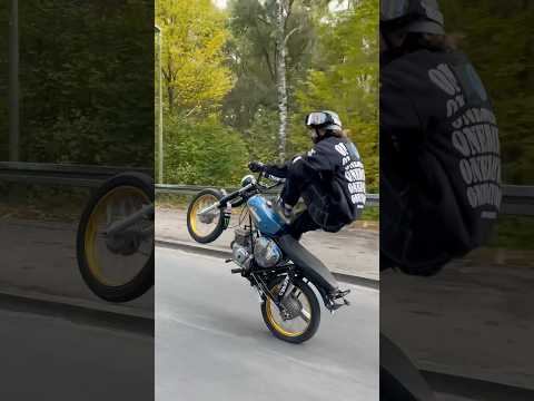 Simson 50ccm🔥🔥 # wheelie #simson #50ccm