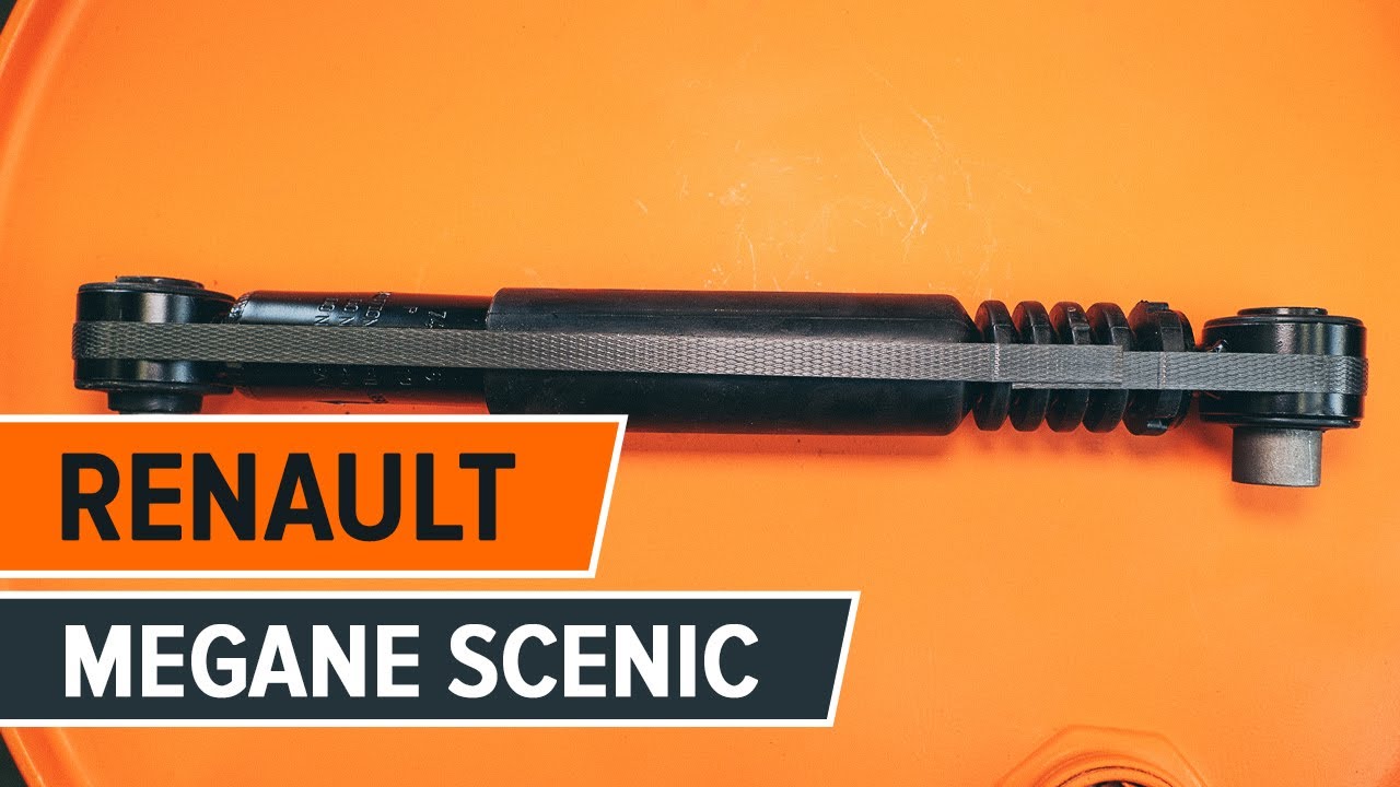 Como mudar amortecedores da parte traseira em Renault Megane Scenic - guia de substituição