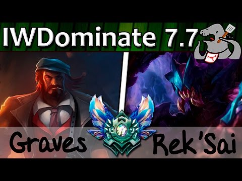 IWillDominate - Graves vs Rek'Sai - Jungle - Diamond S7 | 15