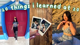 20 things i learned at 20 | alison chin