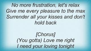 Ace Frehley - Love Me Right Lyrics