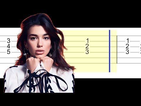 Dua Lipa - New Rules (Guitar Tutorial Instrumental Accompaniment)