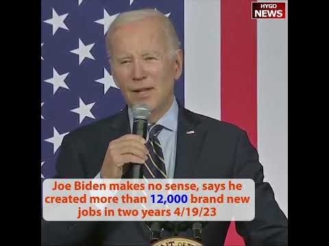 Biden Flubs His Favorite Jobs Boast, Tells Union Crowd '12,000' New Jobs Were Created in 2 Years (April 19, 2023)