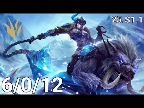 Sejuani Jungle vs Xin Zhao - EUW grandmaster | Patch 25.S1.1