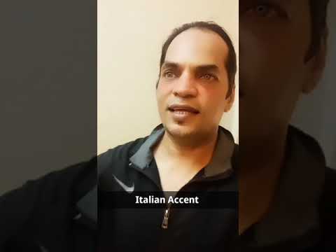 My Italian Accent | Neeraj K. - An Actor I Accent Coach & Dialect Coach