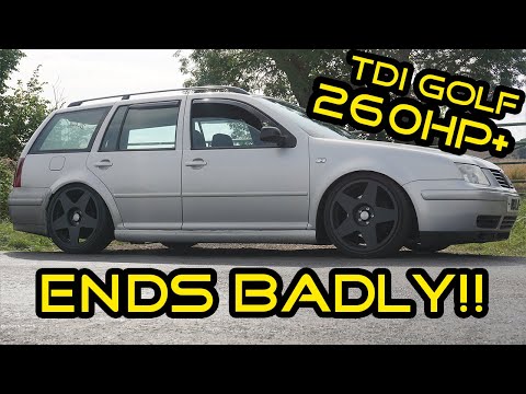 *SMASHES SUMP* 260HP TDI MK4 GOLF ESTATE MODIFIED MADNESS EP1