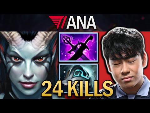TI13 - Queen of Pain Dota 2 Gameplay T1.Ana with 24 Kills and Shivas - Lima Major