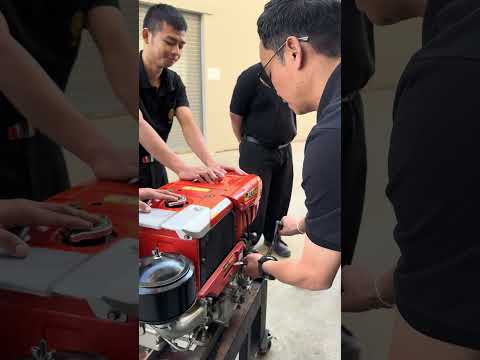 หมุนสตาร์ทเครื่องยนต์ดีเซลเล็กคูโบต้า #เตรียมช่าง #ช่างมือใหม่ #คูโบต้า ￼