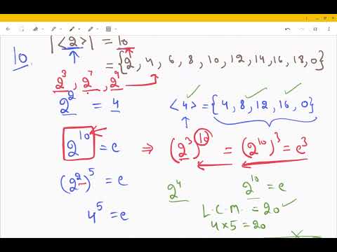 Generators & Subgroups of ℤ20 | Cyclic Groups | Abstract Algebra